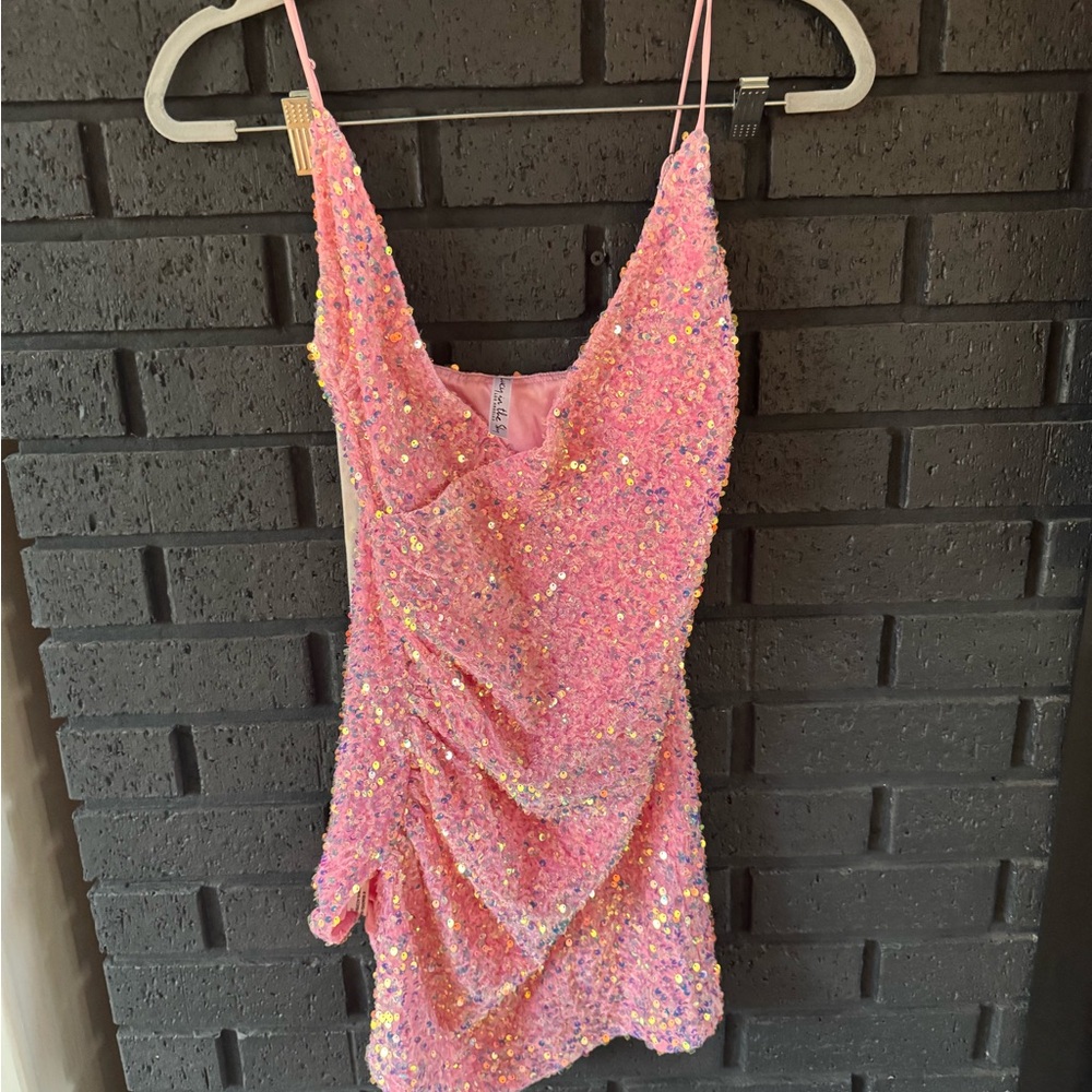 Lucy in the sky homecoming mini dress